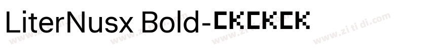 LiterNusx Bold字体转换